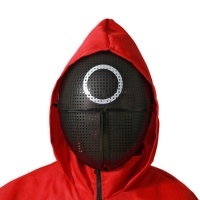 Schwarzer Kreis Supervisor Maske