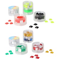 Bunte quadratische Acrylsteine 12 x 12 mm - 125 Stück