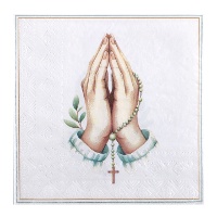 Servietten für Zeremonien 16,5 x 16,5 cm - 20 Stück