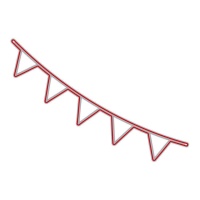 Partyfahnen-Stanzform Zag - Misskuty