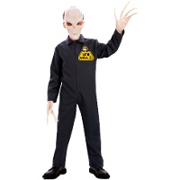 Alien-Kostüm Area 51 für Kinder