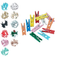 Farbige Pinzette 2,5 cm - 24 Stück.