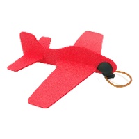Schaumstoffflugzeug mit Abschussgummi - 1 Stück