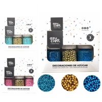 Sprinkles-Set mit Fäden und Perlen, 30 g - Azucren