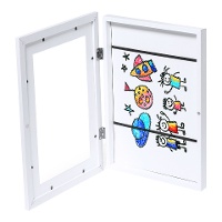 Rahmen für A4-Zeichnung in Weiß