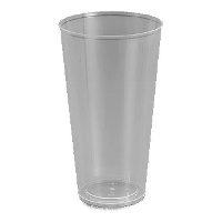 Klare Plastikbecher, 450 ml, Kombi-Pack - 25 Stück