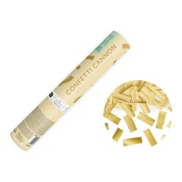 Konfetti-Kanone mit goldenen Streifen, 20 cm