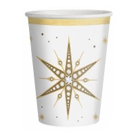 270 ml Becher von Weißer Stern - 6 Stück