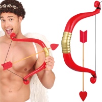 Cupidos Bogen mit Herzpfeil