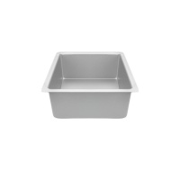 Quadratische Aluminiumform 20 x 20 x 10 cm - Dekorieren
