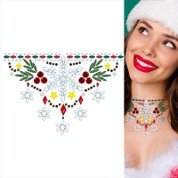 Weihnachtliche Klebejuwelen für den Hals