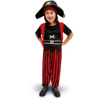 Klassisches Bukanier-Piratenkostüm für Kinder
