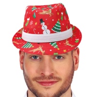 Roter Weihnachts-Gangsterhut