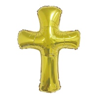 61 x 87 cm goldenes Kreuz Ballon