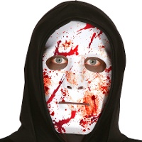 Blutüberströmte Maske