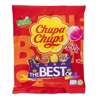 Chupa Chups mit verschiedenen Geschmacksrichtungen in einer Tüte - 10 Stück