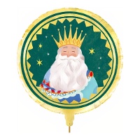 Runder Ballon von König Melchior mit einem Durchmesser von 43 cm