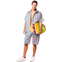 Gestreiftes Surferkostüm für Herren