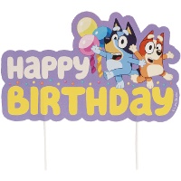 Happy Birthday Bluey Torten-Topper - Dekora