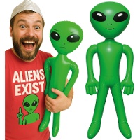 Aufblasbarer grüner Alien, 85 cm