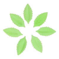 Grüne Blatt-Oblaten, 4 cm - FunCakes - 50 Stück