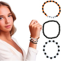 Halloween-Kugelarmbänder - 3 Stück