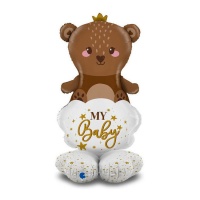Mein Baby-Teddybär Ballon mit Sockel 56 x 118 cm - Grabo