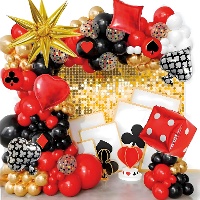 Casino-Spielballons-Kit - 100 Stück