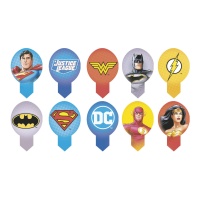 Ausstanzbare Oblaten-Picks der Justice League - 20 Stück