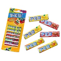 Gedrückte Fruchtgeschmack Bonbons Pez - 6 Einheiten