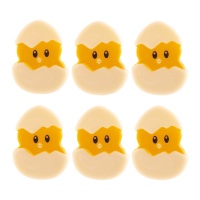 Weiße Schokoladen-Osterküken, 2,8 x 3,7 cm - 90 Stück