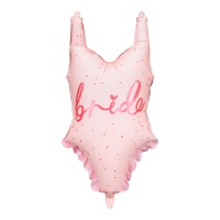 Braut Silhouette Ballon 46 x 76 cm rosa - PartyDeco