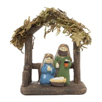 Figur der Geburt Jesu aus Harz, 7,2 cm
