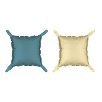 Ballon für dekorative Paneele 35 x 35 cm in Blau und Beige - 4 Einheiten