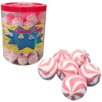 Erdbeer-Twist-Wolken im Behälter - Creamy Twist - 125 Stück