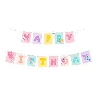 Gabbys 3 m lange 'Happy Birthday'-Girlande