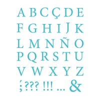 Schablone Alphabet Schablone klassischer Buchstabe 20 x 28,5 cm - Artis decor - 1 Stück