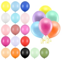 Pastellfarbene Latexballons 43 cm - PartyDeco - 25 Stück