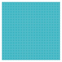 Blaues Mosaik-Geschenkpapier 1,52 x 0,76 m