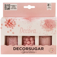 Sortiertes Sprinkles-Set in Perlrosa - 85 g