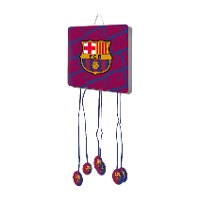 Quadratische FC Barcelona-Piñata, 40 x 40 cm