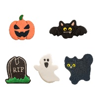 Halloween Zuckerfiguren in 2D 5 cm - Dekora - 40 Stück