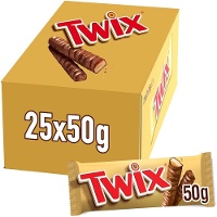 Twix Schokolade mit Karamell, 50 g - 25 Stück