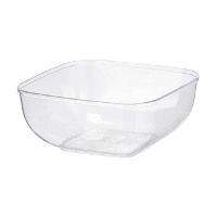 Quadratische transparente Schüssel 5 L - 1 Stück