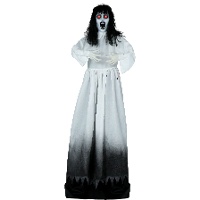 Hohe Zombie-Frau mit Licht, Sound und Bewegung, 1,80 m