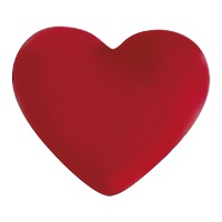 Weiße Schokoladenherzen (rot) - 135 Stück