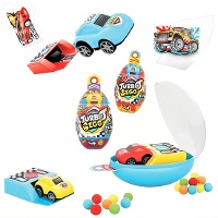 Turbo Ei mit Auto und Süßigkeiten - 10 g