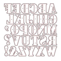 Alphabet- und Symbole-Stanzform Zag - Misskuty - 30 Stück