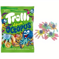 Gummioctopusse mit saurem Puder - Trolli Sour Octopus - 100 g