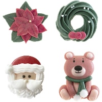 Weihnachtszuckerfiguren, sortiert - Dekora - 48 Stück